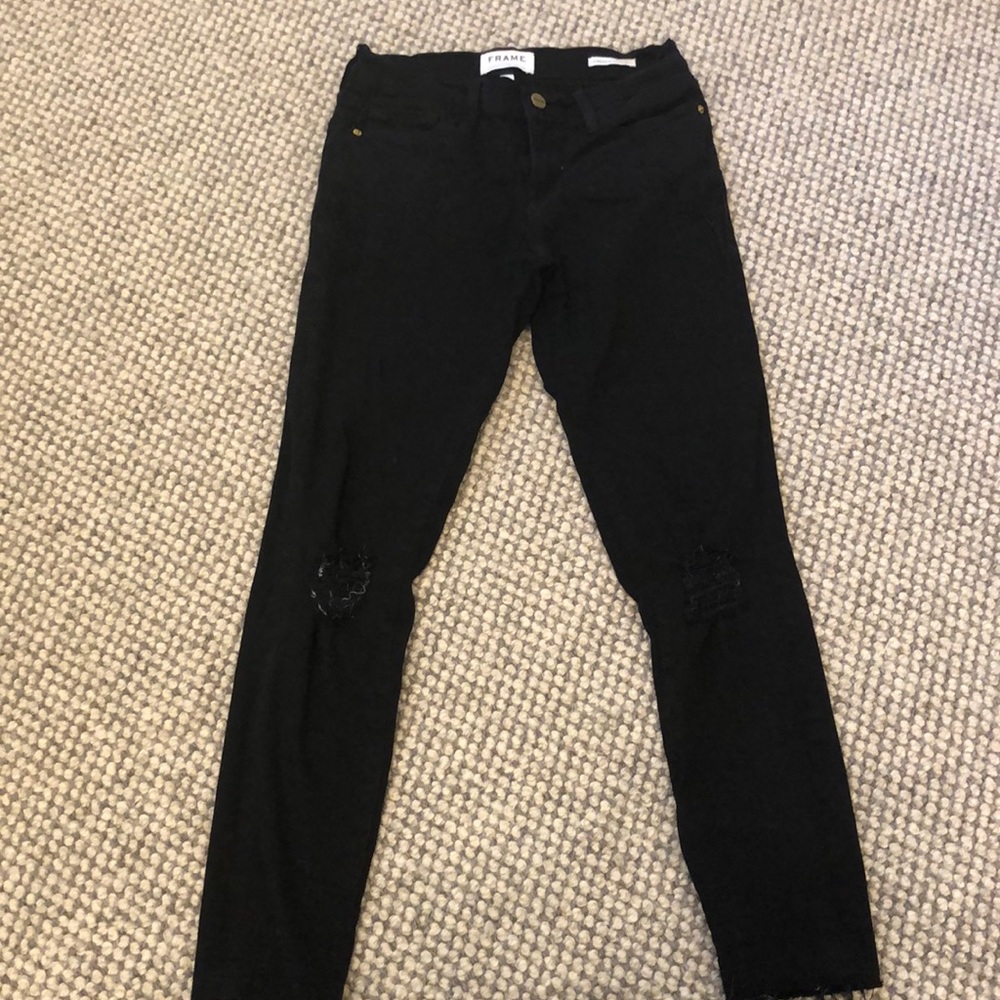 FRAME High waisted skinny jeans